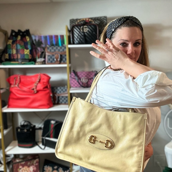 Gucci 1955 Horsebit Shoulder Bag in Beige NEW WITH DUST BAG - Picture 14 of 14